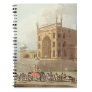 Cuaderno Puerta del este del Jummah Musjid en Delhi, de '