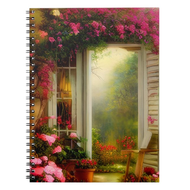 Cuaderno Puerta del jardín de rosas  (Frente)