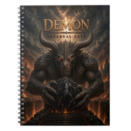 Cuaderno Puerta Infernal del Cine Oscuro Demonio