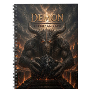 Cuaderno Puerta Infernal del Cine Oscuro Demonio