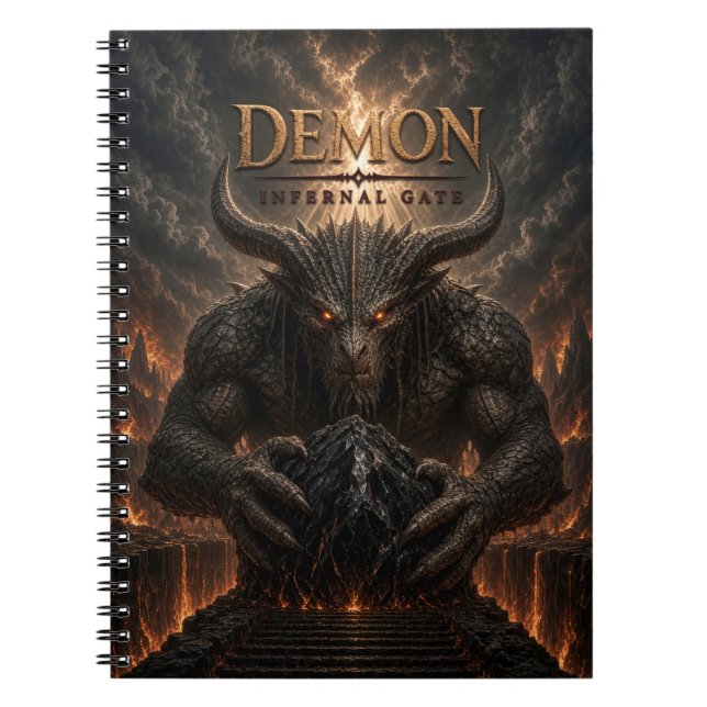 Cuaderno Puerta Infernal del Cine Oscuro Demonio (Frente)