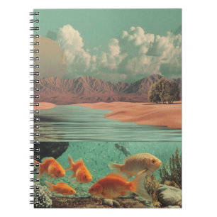 Cuaderno Puerta Surrealista en el Desierto con Debajo del A