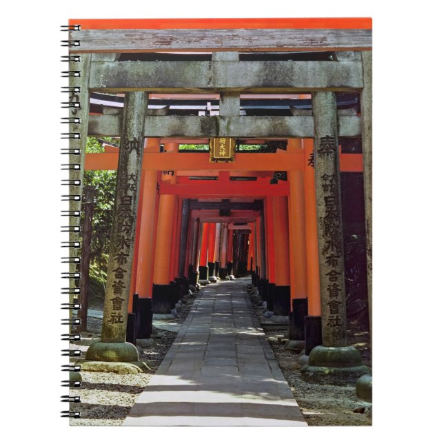 Cuaderno Puertas Torii - Kyoto, Japón, Asia (Frente)