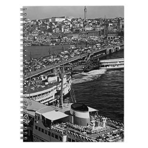 Cuaderno Puerto de Gálata de Estambul de Turquía 1970