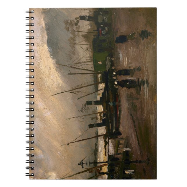 Cuaderno Puerto de pescadores de Ámsterdam tormenta de Vinc (Frente)