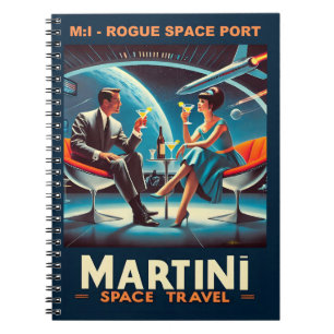 Cuaderno Puerto espacial Martini Space Travel: Poster Rogue