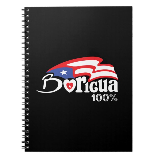 Cuaderno Puerto Rico Boricua T Shirt (Frente)