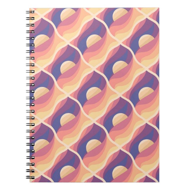 Cuaderno Puesta de sol boho (Frente)