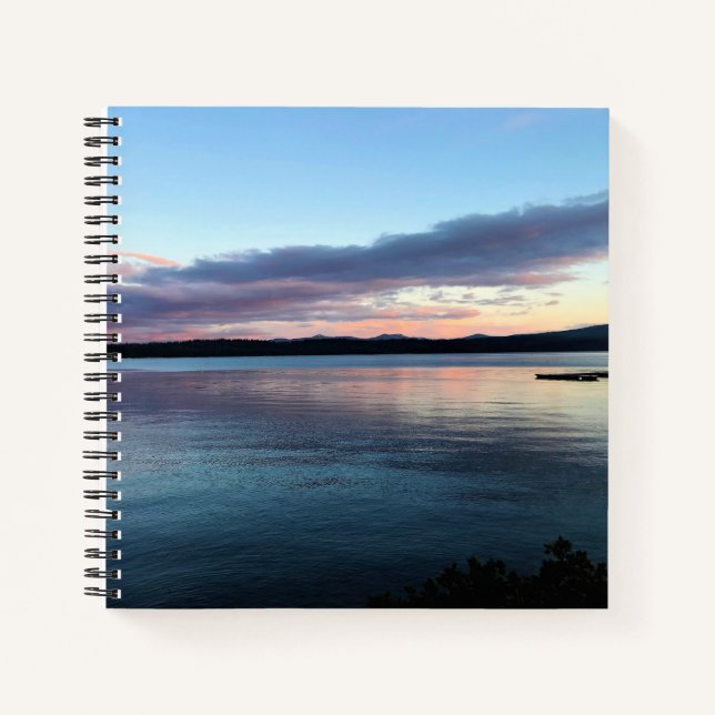 Cuaderno Puesta de sol en Crescent Lake, OR (Anverso)