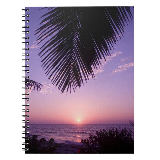 Cuaderno Puesta de sol en West End, Cayman Brac, Islas Caim (Frente)