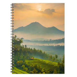 Cuaderno Puesta de sol indonesia