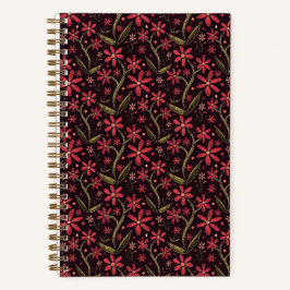 Cuaderno Puesta de sol | Margaritas de acuarela danzantes