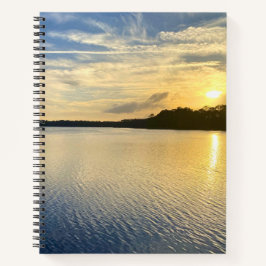 Cuaderno Puesta de sol sobre el lago Wildcat