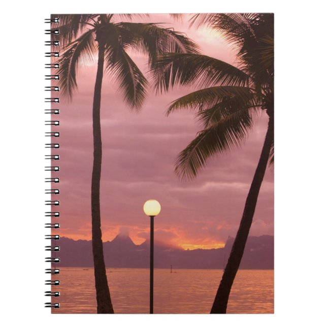 Cuaderno Puesta de sol sobre Moorea desde Sofitel Maeva Bea (Frente)