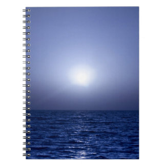 Cuaderno Puesta del sol azul