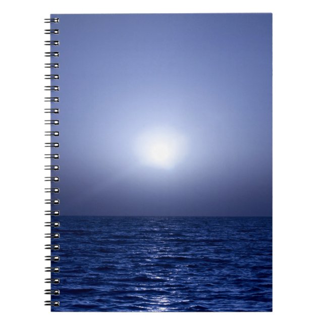 Cuaderno Puesta del sol azul (Frente)