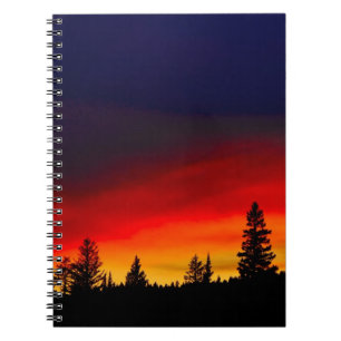 Cuaderno Puesta del sol de Yellowstone