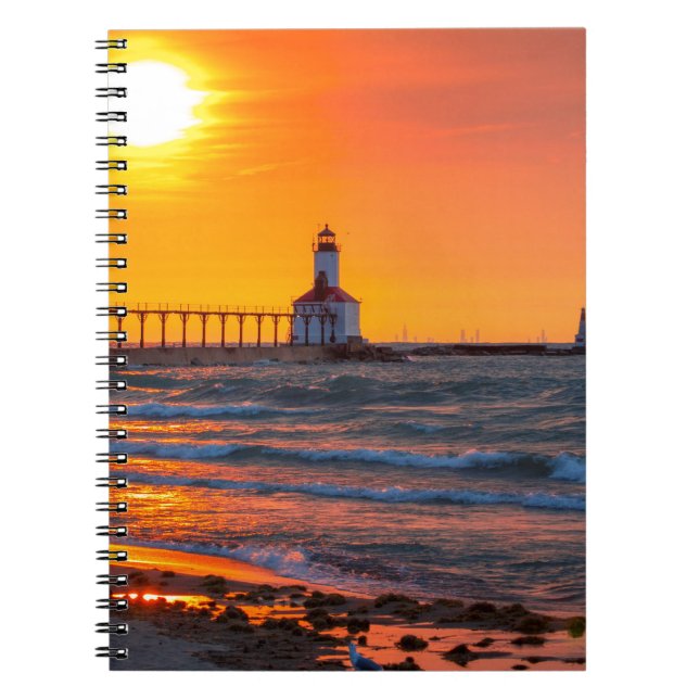 Cuaderno Puesta del sol del faro (Frente)
