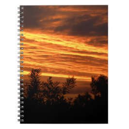 Cuaderno Puesta del sol del verano en Canberra