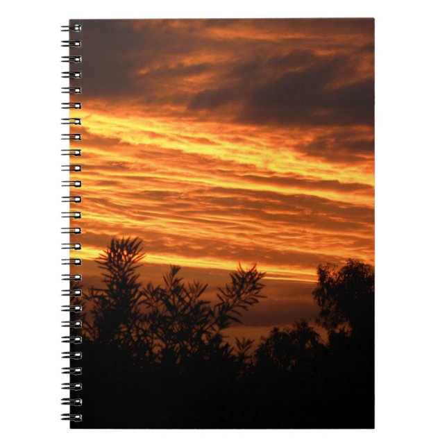 Cuaderno Puesta del sol del verano en Canberra (Frente)
