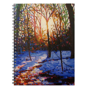 Cuaderno Puesta del sol en la nieve 2010