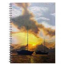 Puesta del sol hermosa