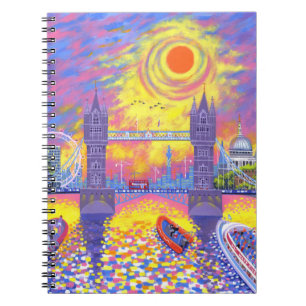 Cuaderno Puesta del sol: Piscina de Londres 2013