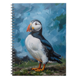 Cuaderno Puffin Notebook | Atlantic Puffin Bird Art Journal