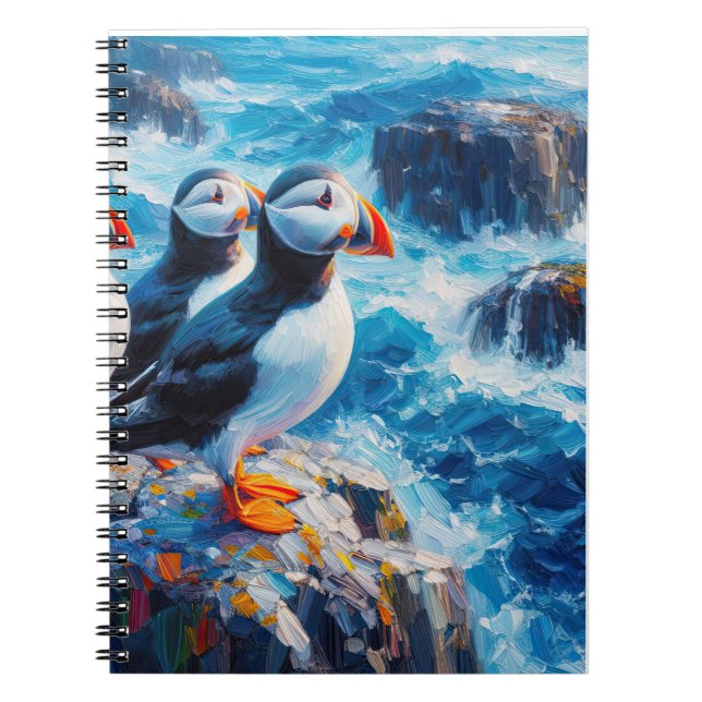 Cuaderno Puffins (Frente)