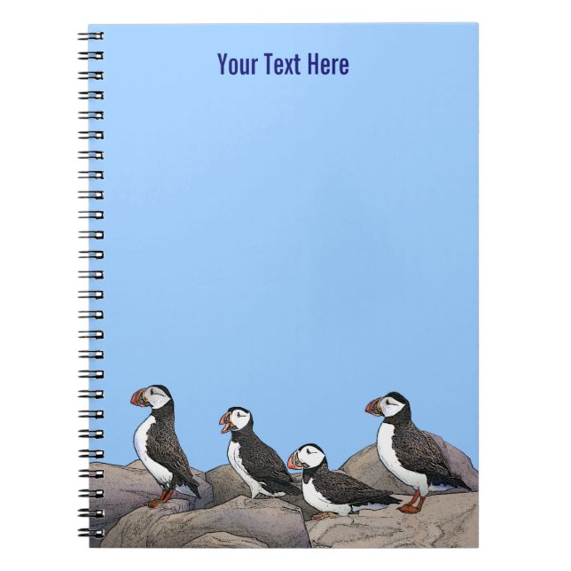Cuaderno Puffins atlánticos (Frente)