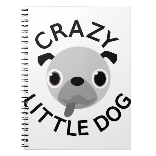 Cuaderno Pug Crazy Little Dog (Frente)