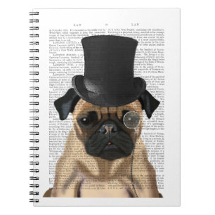 Cuaderno Pug, hebilla formal y Gorra