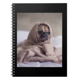 Cuaderno Pug In Blanket Cute Pug Dog Lover Regalo