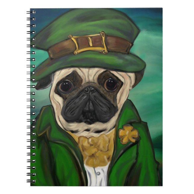 Cuaderno Pug irlandés (Frente)