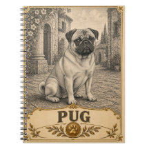 Pug, perro vintage heritage
