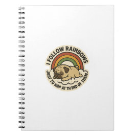 Cuaderno Pug Seguidor de Arcoíris Día de San Patricio