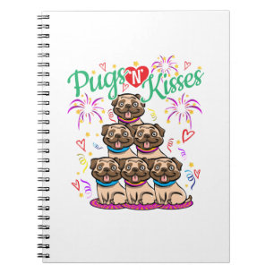 Cuaderno Pugs N Kiss Perro Pug Lover