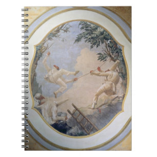 Cuaderno Pulcinella en un oscilación, 1797 (fresco)