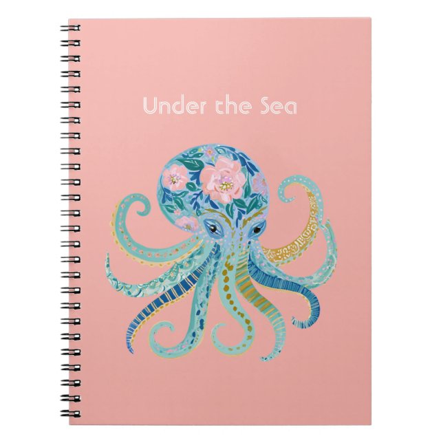 Cuaderno Pulpito Floral Azul (Frente)
