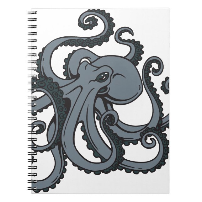 Cuaderno Pulpo gris (Frente)