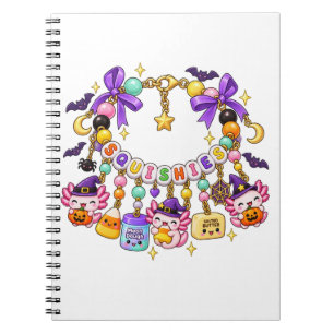 Cuaderno Pulsera de cuentas Halloween Luna Masa Trasero Apl