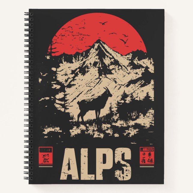 Cuaderno Pulso alpino - Nieve retro máximo (Anverso)