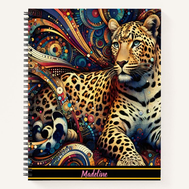 Cuaderno Pulso Leopard: deslumbrante deslumbramiento de la  (Anverso)