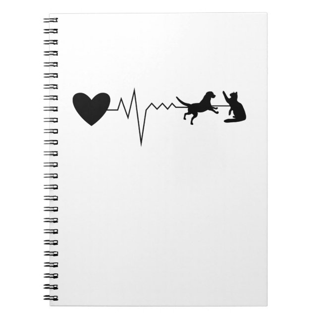 Cuaderno Pulso veterinario del latido del corazón del (Frente)