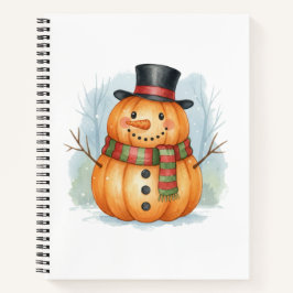 Cuaderno Pumpkin snowman