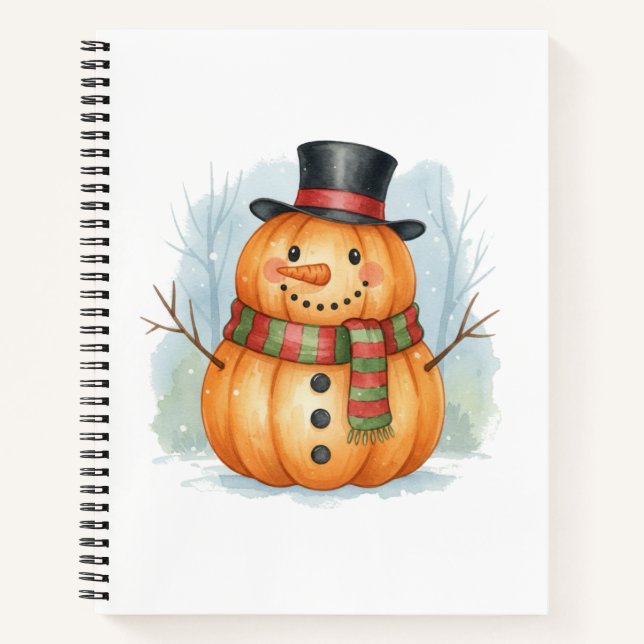 Cuaderno Pumpkin snowman (Anverso)