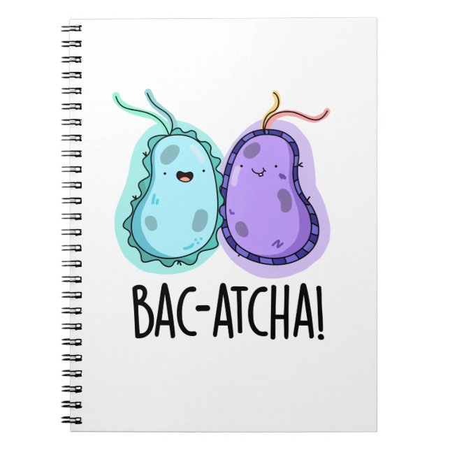 Cuaderno Pun de bacterias divertidas Bac-atcha (Frente)