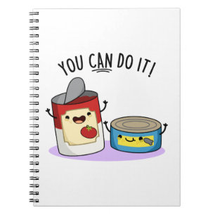 Cuaderno Pun de comida enlatada divertida Puedes hacerlo