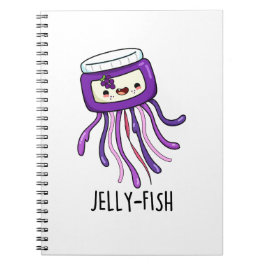 Cuaderno Pun de frasco de jalea divertido con medusas