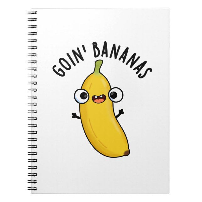 Cuaderno Pun de Fruta Divertida Volviéndose Loco  (Frente)